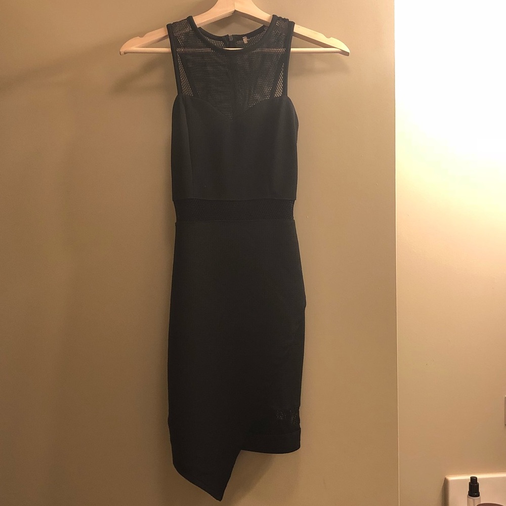 Black dress, mesh